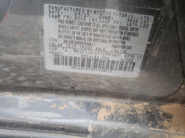 2017 NISSAN SENTRA S - 3N1AB7AP0HY408411