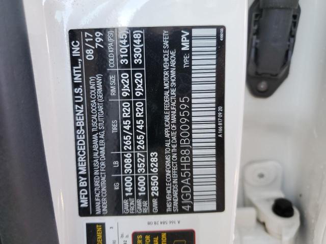 4JGDA5HB8JB009595 Mercedes-Benz Gle 350 4matic