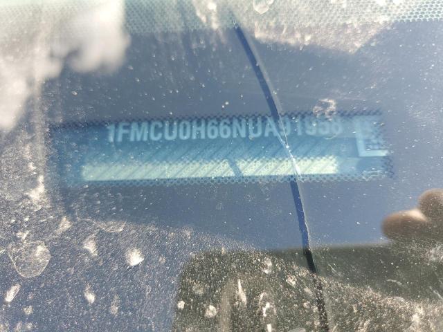 1FMCU0H66NUA91958 Ford ESCAPE SEL
