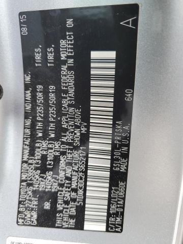 2015 TOYOTA SIENNA SPO - 5TDXK3DC2FS652171