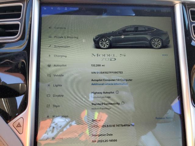 2015 TESLA MODEL S 70 - 5YJSA1S27FF090753
