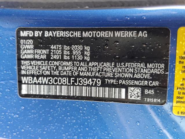 WBA4W3C08LFJ39479 BMW 4 Series 430I 8