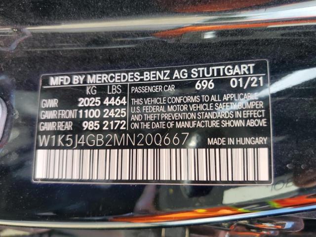 W1K5J4GB2MN200667 Mercedes-Benz CLA 250