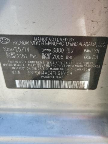 5NPDH4AE4FH616159 | 2015 HYUNDAI ELANTRA SE