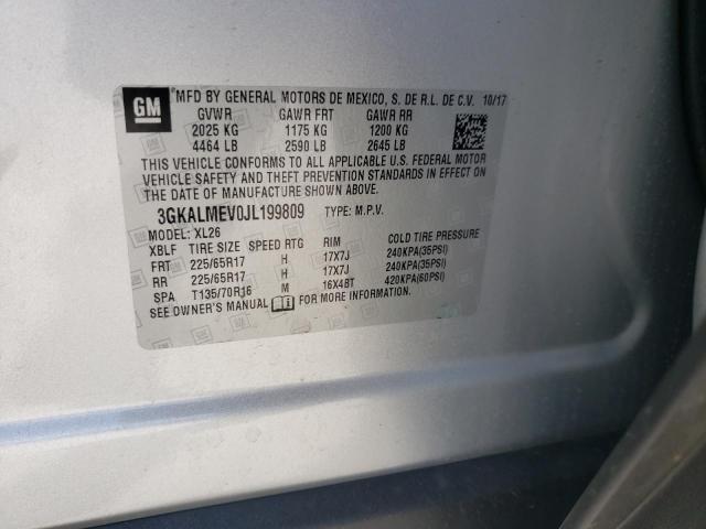 3GKALMEV0JL199809 GMC Terrain Sle
