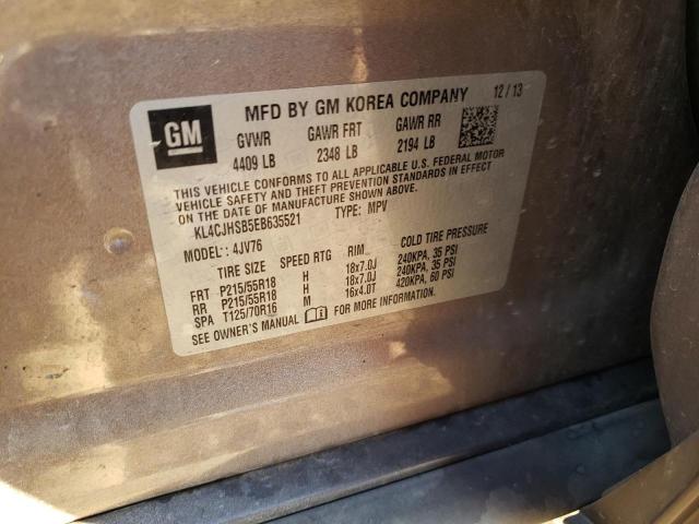 KL4CJHSB5EB635521 Buick Encore Premium