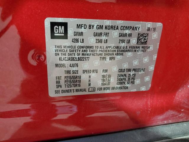 KL4CJASB2LB022177 Buick Encore Preferred