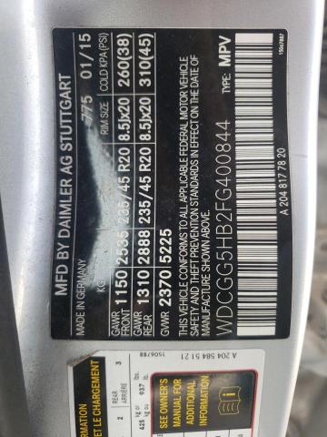 WDCGG5HB2FG400844 Mercedes-Benz GLK 350