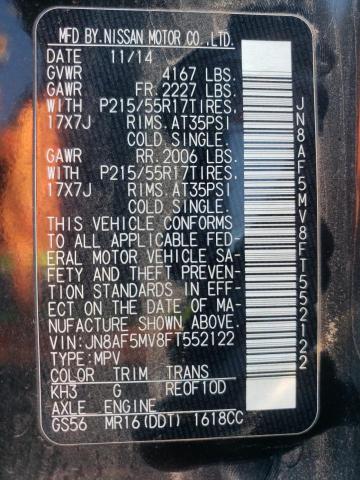 2015 NISSAN JUKE S - JN8AF5MV8FT552122