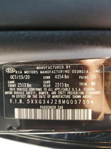 5XXG34J28MG037394 KIA K5 EX
