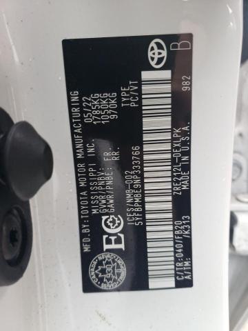 2022 TOYOTA COROLLA LE - 5YFBPMBE9NP333766