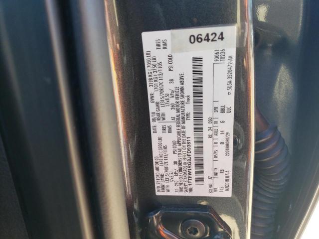 1FTFW1RG8JFD93811 Ford F150 Raptor