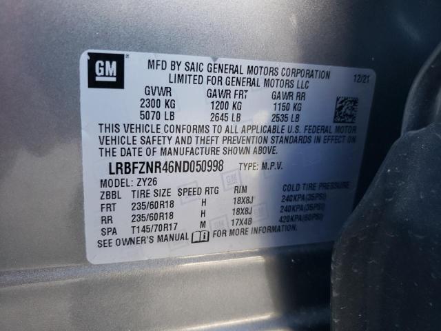 LRBFZNR46ND050998 Buick Envision Essence