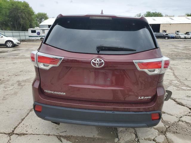 VIN 5TDBKRFH6FS206613 2015 Toyota Highlander, LE no.6