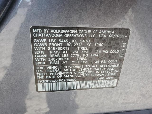 2023 VOLKSWAGEN ATLAS CROS - 1V2DC2CA4PC206390