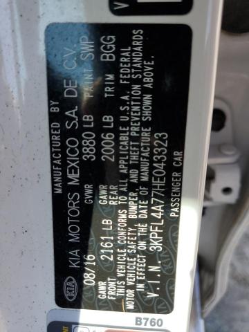 2017 KIA FORTE LX - 3KPFL4A77HE043323