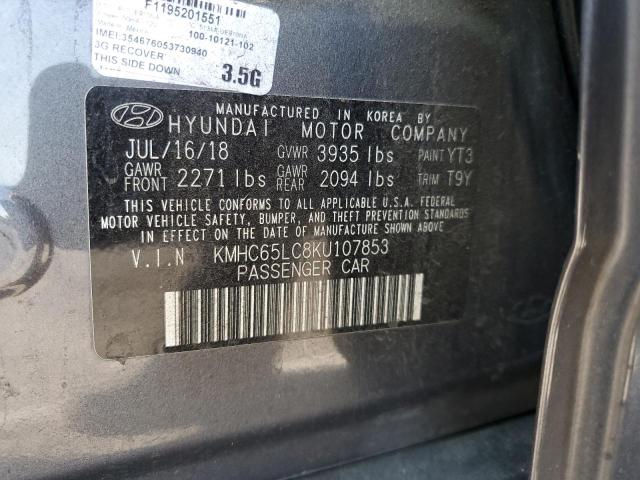 2019 HYUNDAI IONIQ BLUE - KMHC65LC8KU107853