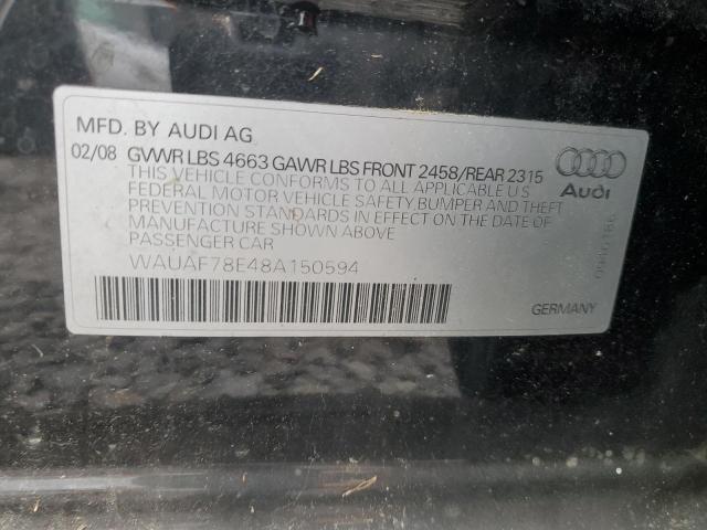 WAUAF78E48A150594 | 2008 Audi a4 2.0t