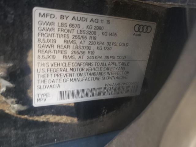 VIN WA1AAAF71HD004732 2017 Audi Q7, Premium no.13