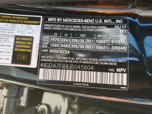 4JGDA7FB8JB045804 2018 MERCEDES-BENZ GLE-CLASS, photo no. 14