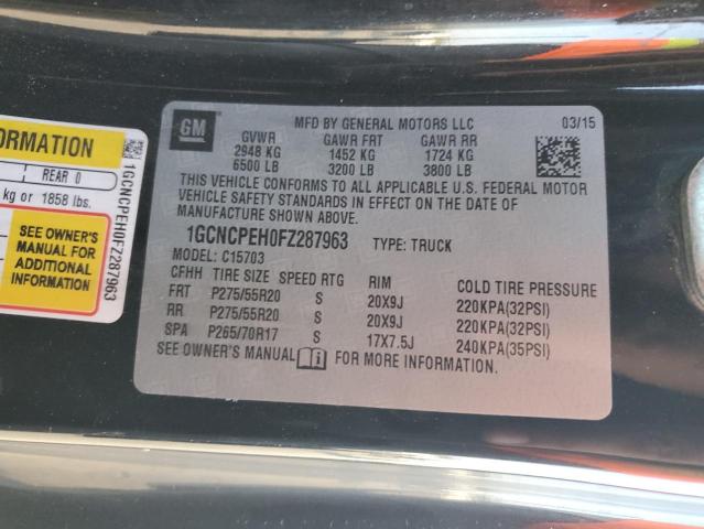1GCNCPEH0FZ287963 Chevrolet Silverado C1500