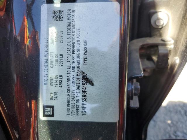 1G4PP5SK9F4193090 Buick Verano