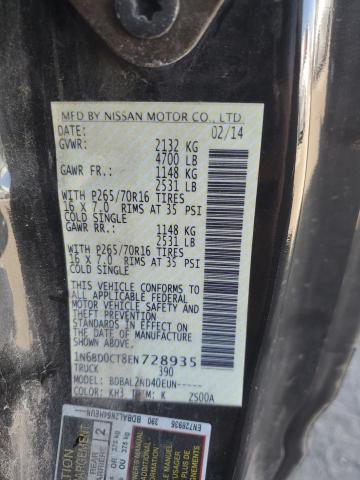 1N6BD0CT8EN728935 Nissan FRONTIER S