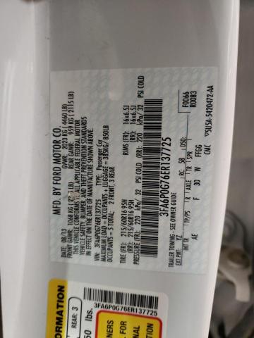 3FA6P0G76ER137725 Ford FUSION S