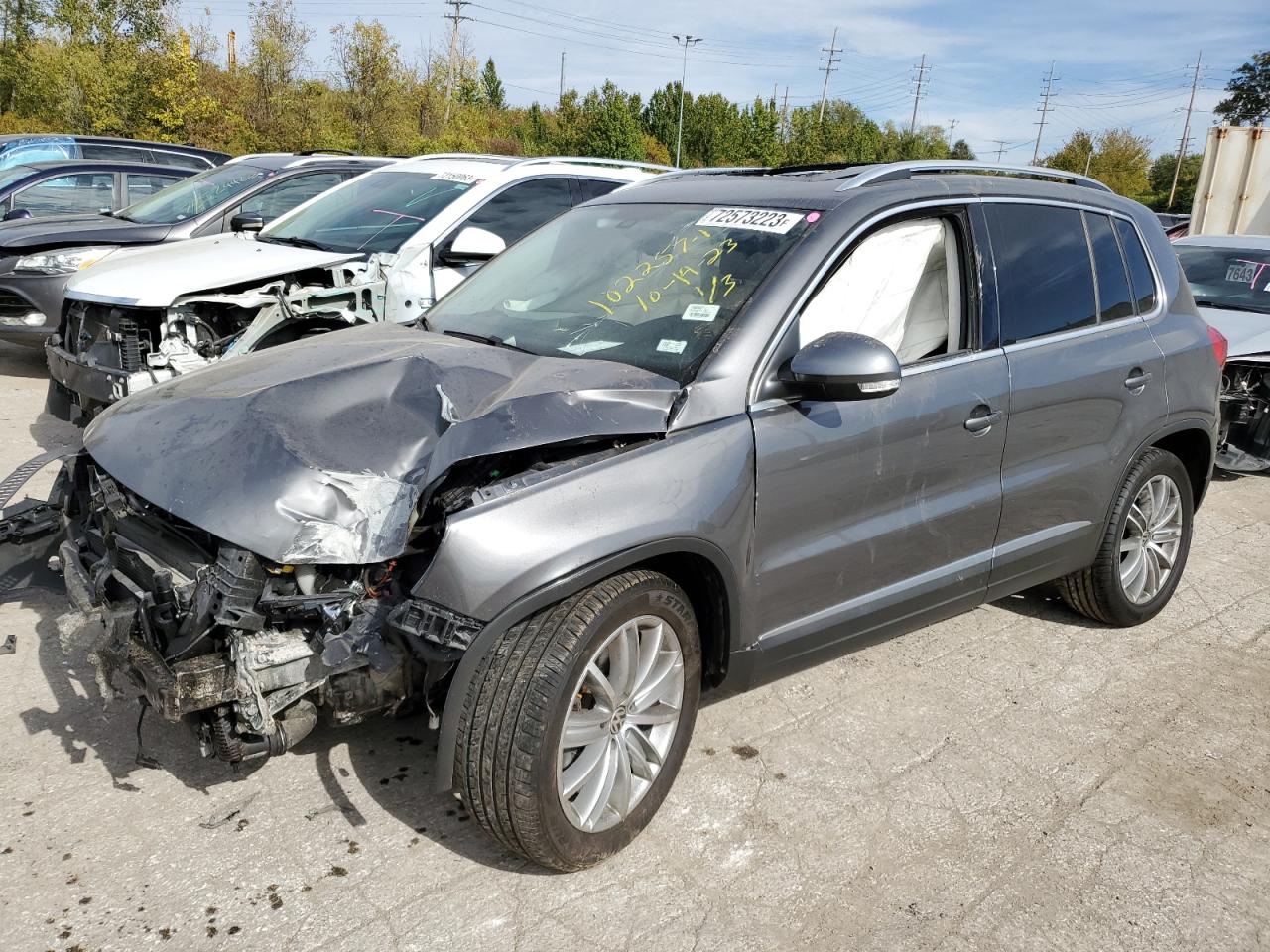 Lot #2533138496 2016 VOLKSWAGEN TIGUAN S