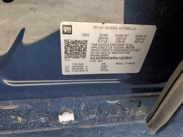 5GAERDKW9NJ163947 Buick Enclave Avenir