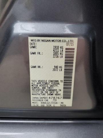 2015 NISSAN ALTIMA 2.5 - 1N4AL3AP6FC478767