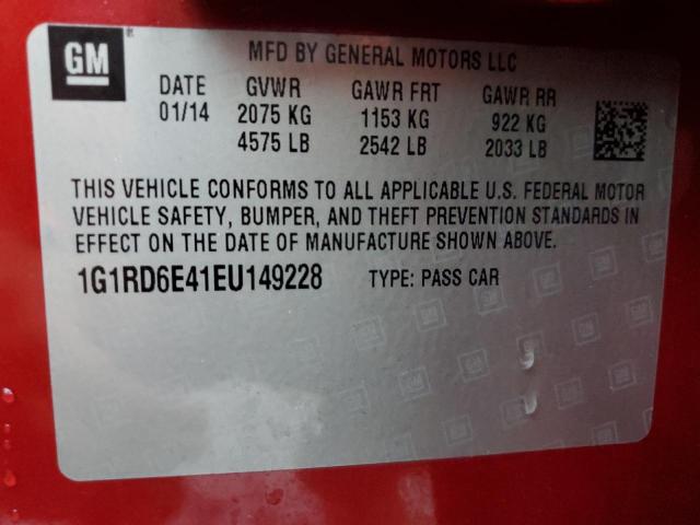 VIN 1G1RD6E41EU149228 2014 Chevrolet Volt no.12