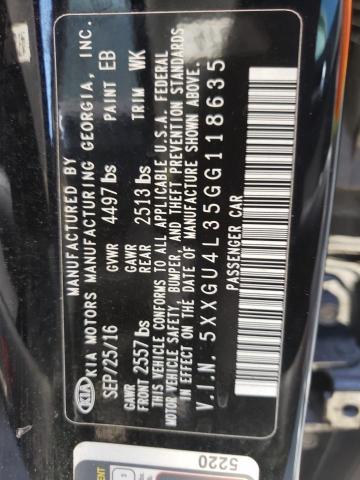 5XXGU4L35GG118635 KIA OPTIMA EX