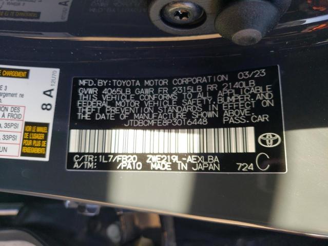  TOYOTA COROLLA 2023 Сірий