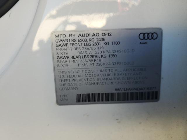 VIN WA1LFAFP4DA016377 2013 Audi Q5, Premium Plus no.12