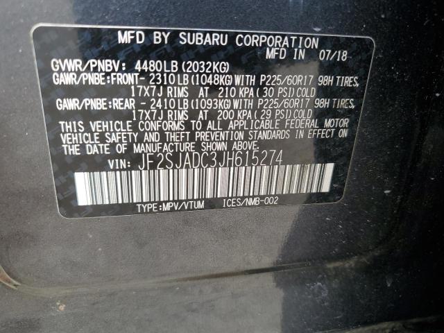 JF2SJADC3JH615274 Subaru Forester 2.5i Premium