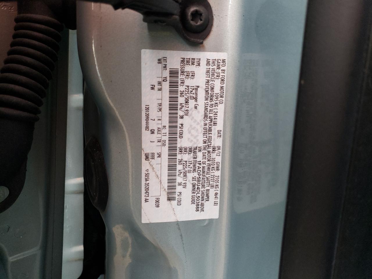 1FADP5BU4DL503888 2013 Ford C-Max Sel 1FADP5BU4DL503888 2013 Ford C-Max Sel