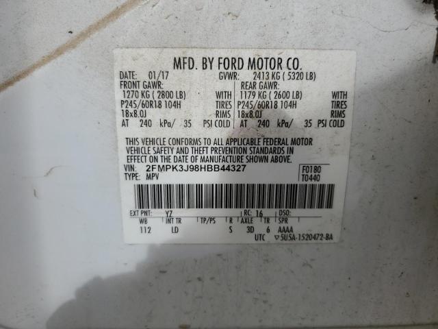 2FMPK3J98HBB44327 Ford EDGE SEL