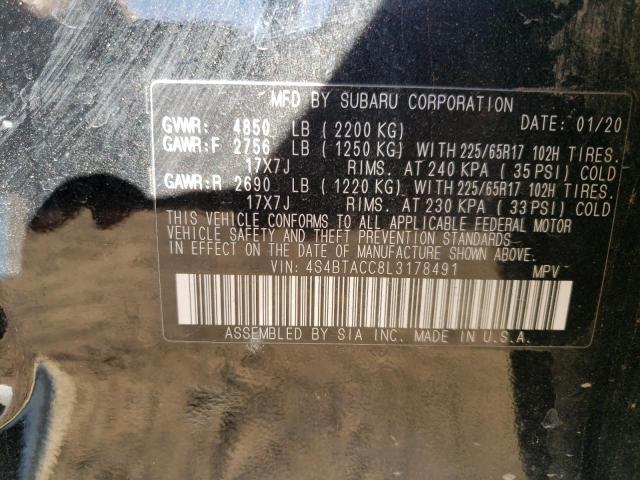 4S4BTACC8L3178491 SUBARU OUTBACK 2020