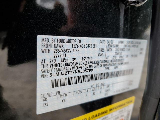 2022 Lincoln Navigator Black Label VIN: 5LMJJ2TT7NEL08790 Lot: 71907213