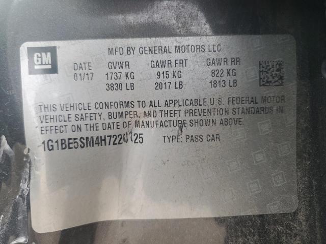 2017 CHEVROLET CRUZ - 1G1BE5SM4H7226125