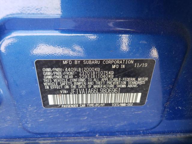 JF1VA1A66L9806961 Subaru WRX