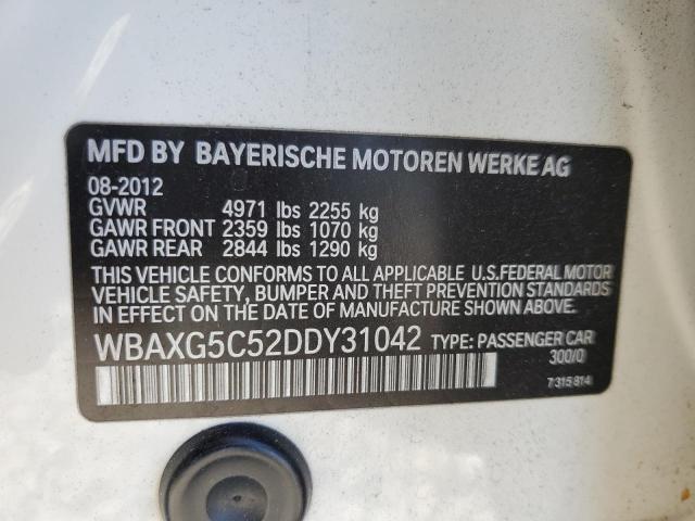 VIN WBAXG5C52DDY31042 2013 BMW 5 Series, 528 I no.12