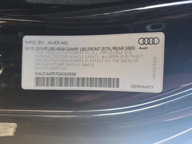 2016 AUDI S5 PREMIUM - WAUC4AFR7GA024598