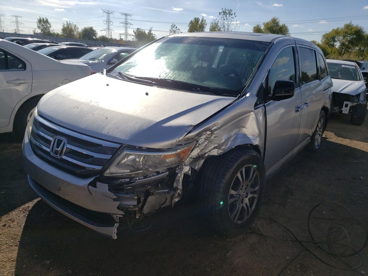 5FNRL5H60DB090682 2013 Honda Odyssey Exl