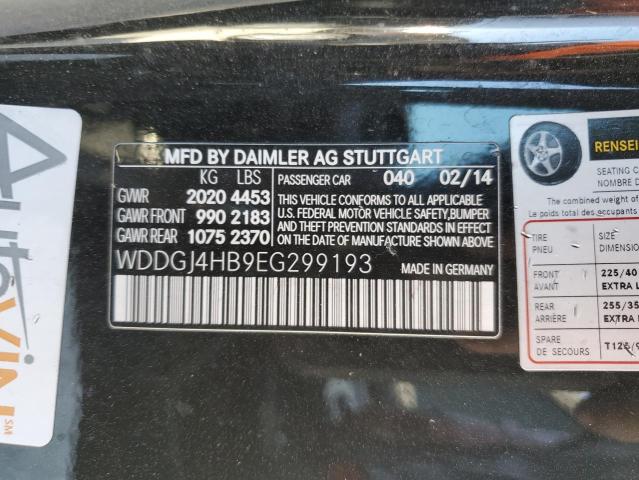 WDDGJ4HB9EG299193 Mercedes-Benz C 250