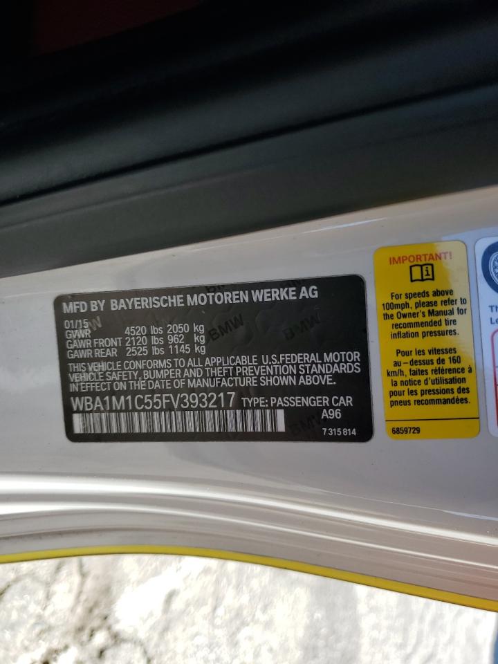 WBA1M1C55FV393217 2015 BMW M235I