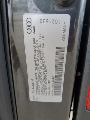 2022 AUDI A5 QUATTRO WAUFACF55NA035479