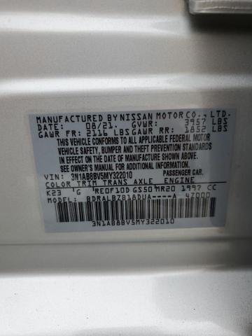 2021 NISSAN SENTRA S - 3N1AB8BV5MY322010