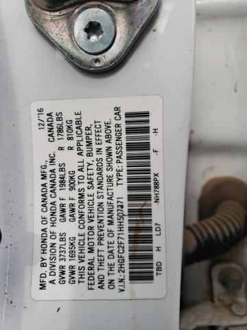 2HGFC2F71HH507371 Honda CIVIC EX